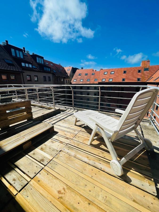 Penthousestudio met groot zonneterras Nieuwpoort Buitenkant foto